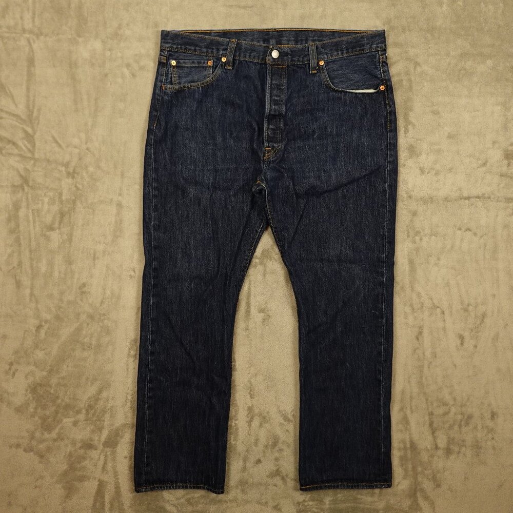 Levi's‎ jeans 501 Original Fit men's 40x32 stone wash blue denim button fly